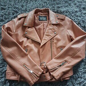 Pink Levis Faux Leather Jacket